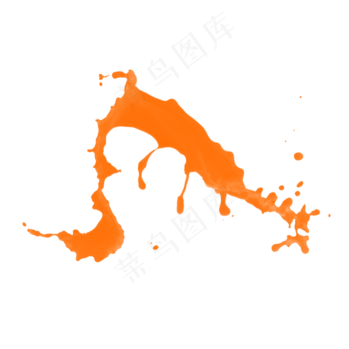 果汁橙汁飞溅,免抠元素(2000X2000(DPI:300))psd模版下载
