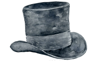 卡通水彩小清新生日礼帽