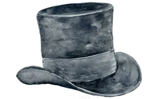 卡通水彩小清新生日礼帽