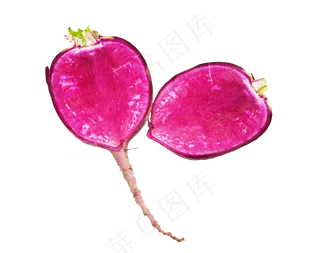 切开的水萝卜,免抠元素