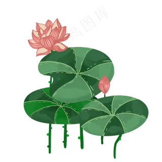 中国风新年阖家欢乐吉祥荷花