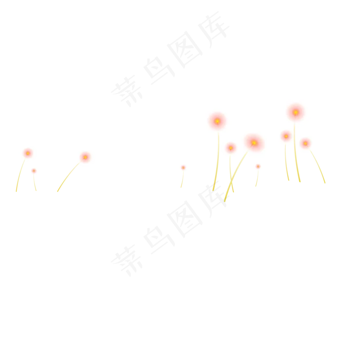 可爱清新粉色蒲公英ai矢量模版下载