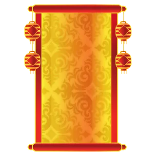 新年红色横幅,免抠元素