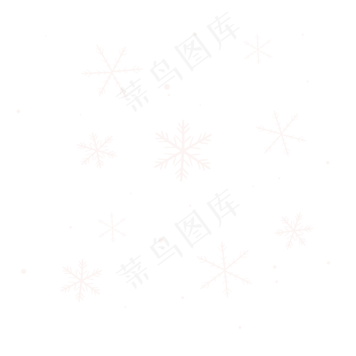 新年雪白白色治愈雪花,免抠元素(2000*2000px 300 dpi )psd模版下载