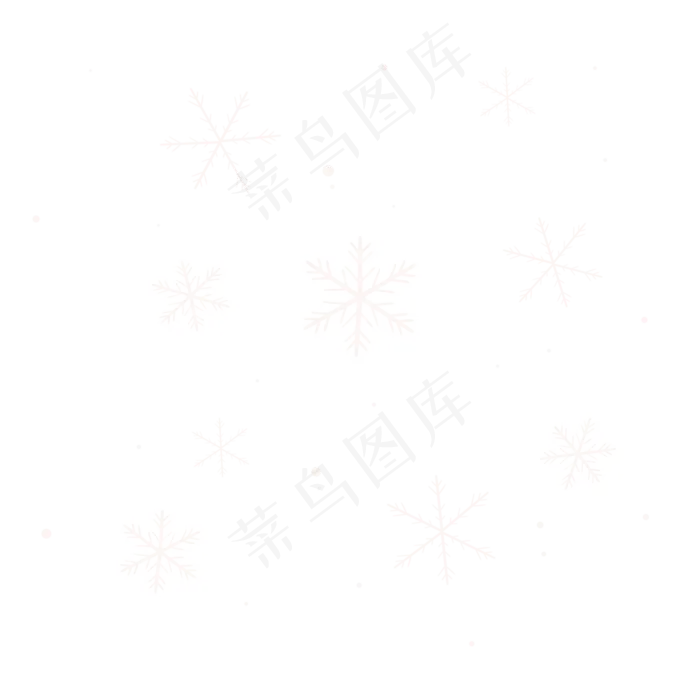 新年雪白白色治愈雪花,免抠元素(2000*2000px 300 dpi )psd模版下载
