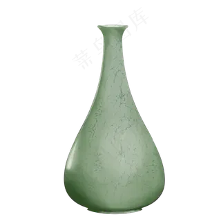 中国风绘制古董花瓶,免抠元素