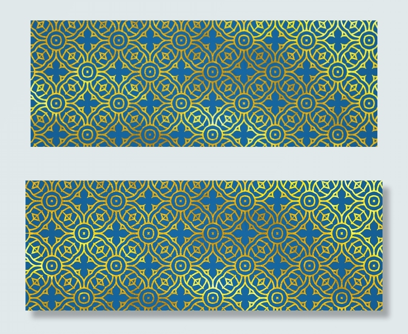 蓝色中风风烫金钱币纹背景