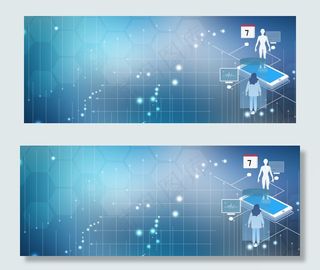 科技感医疗安全宣传banner