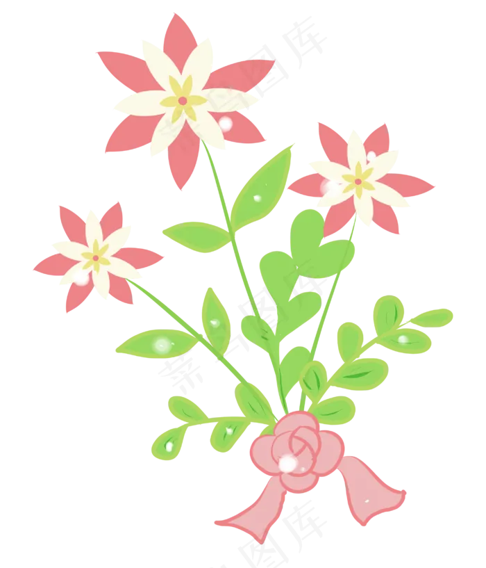 鲜花枝条花束(3000X3500(DPI:300))psd模版下载