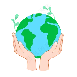 卡通世界地球日矢量图片