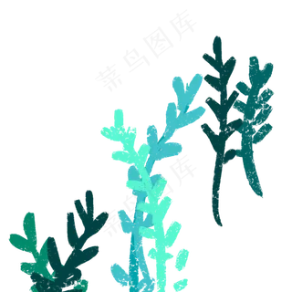 叶子春天植被图案