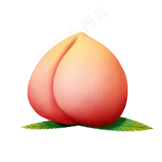 粉色水果桃子