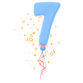 气球字体装饰图案免费下载