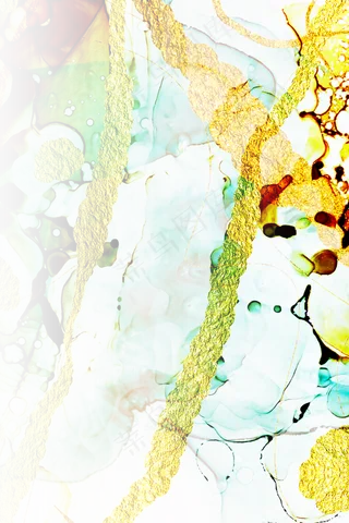 大理石水彩花纹