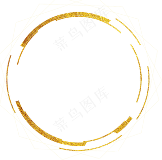 金色圆框