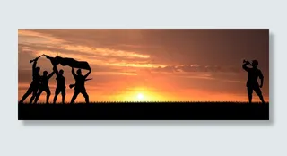 建军节革命先辈胜利的喜悦