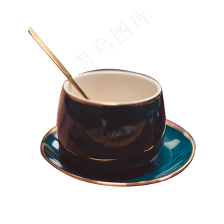 黑色的杯子免抠图