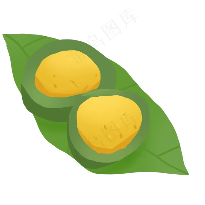 清明节青团免抠PNG素材(2000X2000(DPI:300))psd模版下载