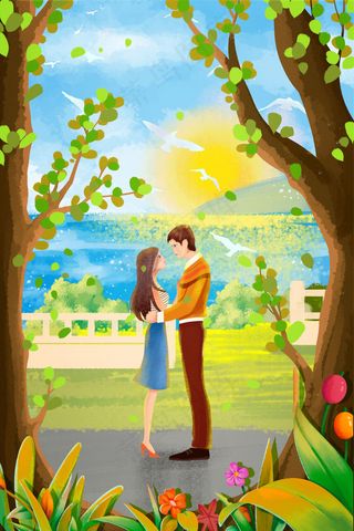 七夕乞巧节绿色约会