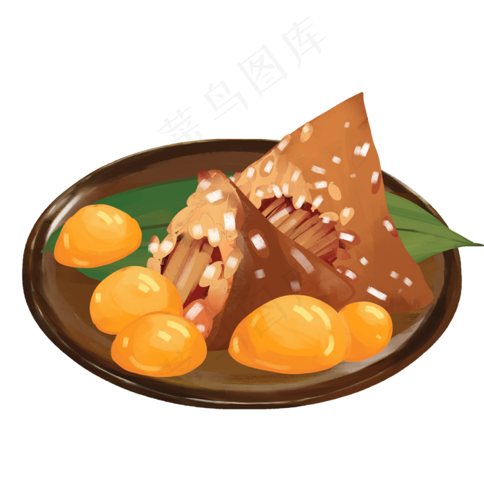 端午咸蛋黄粽子(2000X2000(DPI:300))psd模版下载
