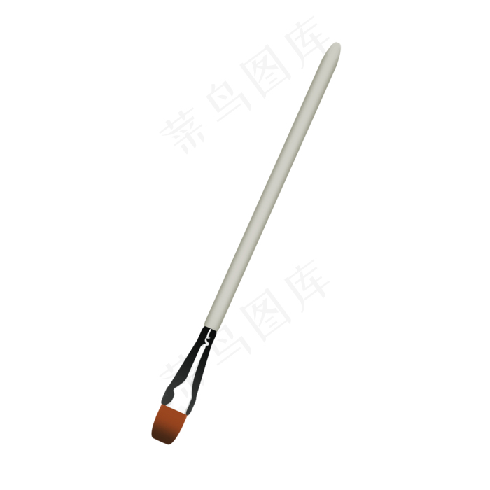 灰色绘画刷子插图