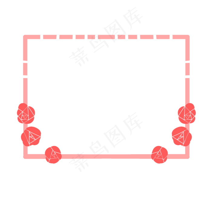 康乃馨边框(2000X2000(DPI:299))psd模版下载
