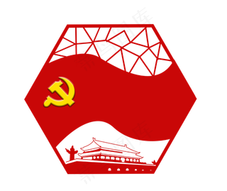 剪纸风党建模板