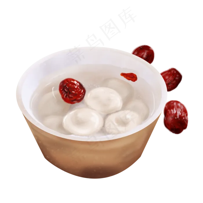 正月十五元宵节汤圆元宵红枣食物,免抠元素(2000X2000(DPI:300))psd模版下载