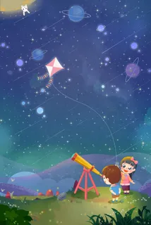 七夕治愈唯美清新蓝色仰望星空 七夕治愈唯美清新蓝色仰望星空