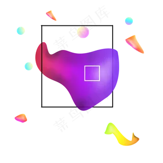 618电商流体渐变主题装饰素材