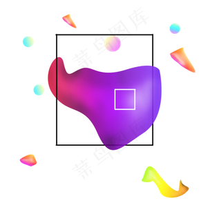 618电商流体渐变主题装饰素材