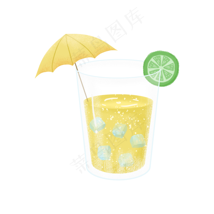 一杯柠檬汁(2000X2000(DPI:300))psd模版下载