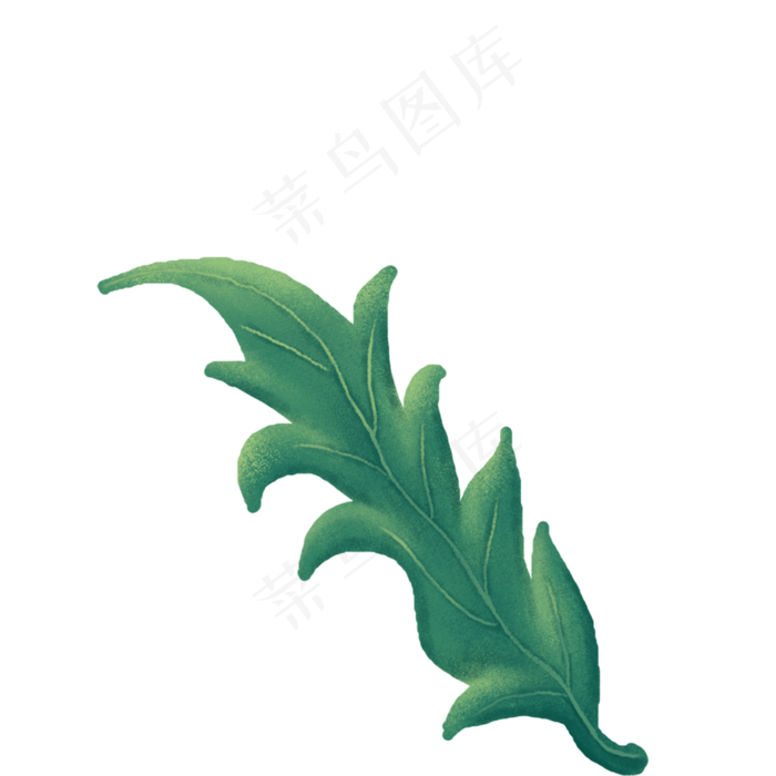 春天绿色植物叶子(2000X2000(DPI:300))psd模版下载