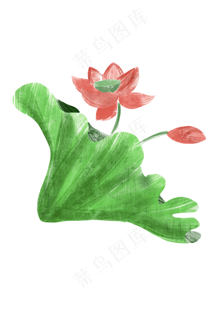 荷花水墨中国风春夏花朵(2480X3508(DPI:300))psd模版下载