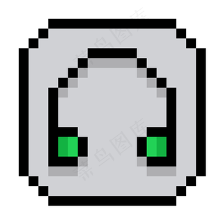 像素风格耳机子图标