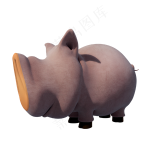 仿真小猪毛绒玩具png图