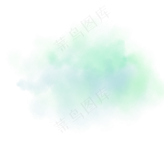 蓝绿渐变的水彩底纹