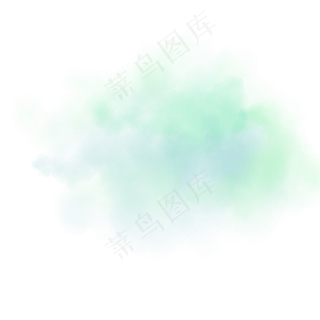 蓝绿渐变的水彩底纹