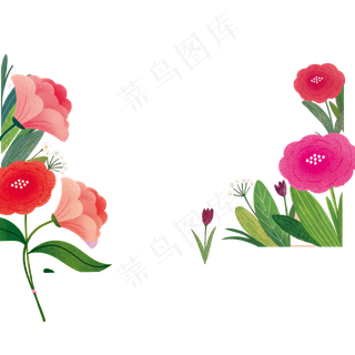 水彩手绘唯美花卉