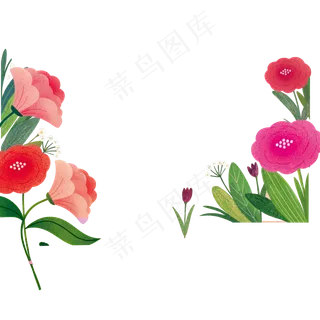 水彩手绘唯美花卉