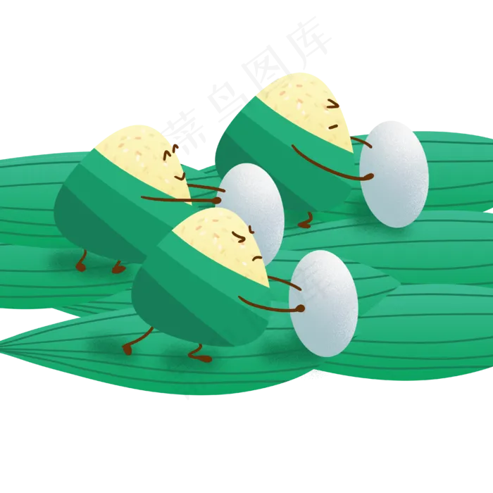 拟人粽子(4000X4000(DPI:300))psd模版下载