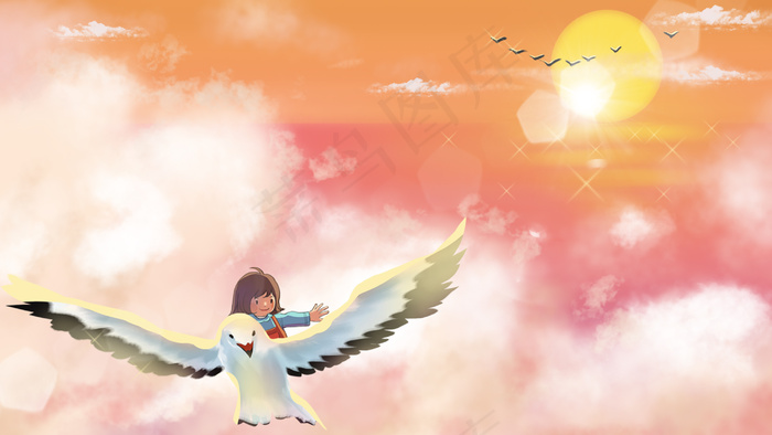 治愈背景 天空 云彩 夏天 清新风