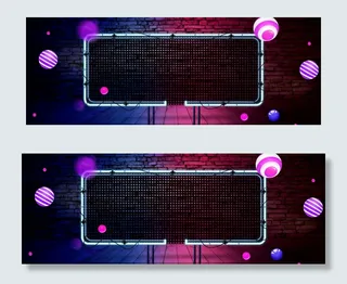 大促蓝紫色banner