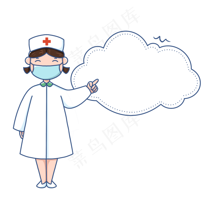 防疫肺炎医护人员气泡边框