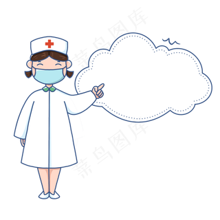 防疫肺炎医护人员气泡边框
