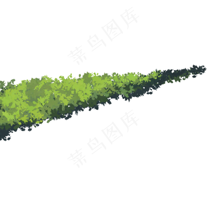 绿色植物灌木元素