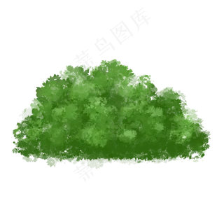 春天植物整簇绿色草丛,免抠元素