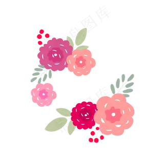 夏季夏天暑假夏至花儿装饰素材