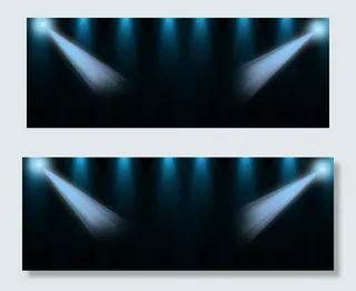 科技感灯效舞台广告