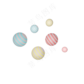 电商彩色漂浮装饰